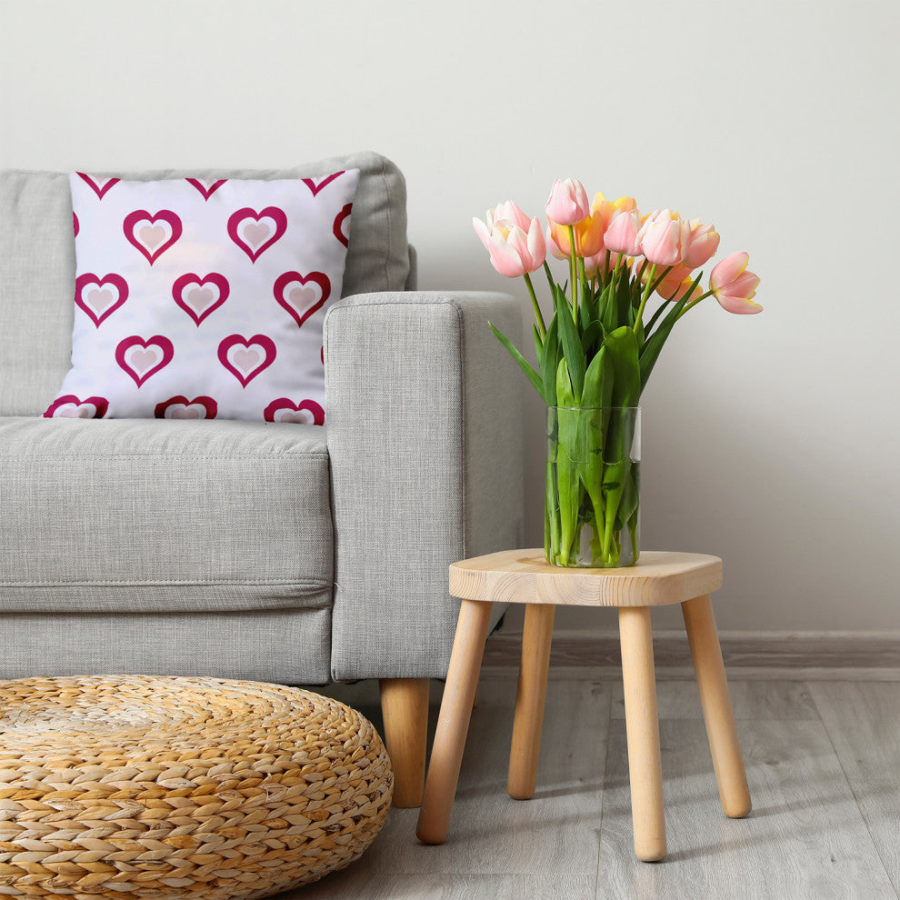 Burnin' Love Decorative Throw Pillow, Bold Pink, 20"x20"