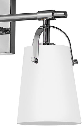 Hinkley Foster Medium Three Light Vanity, Chrome