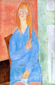 Amedeo Modigliani Seated Girl Untied Hair Wall Decal