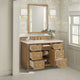 Lorelai 48" Single Vanity, Light Natural Oak, 3 CM Eternal Marfil Top