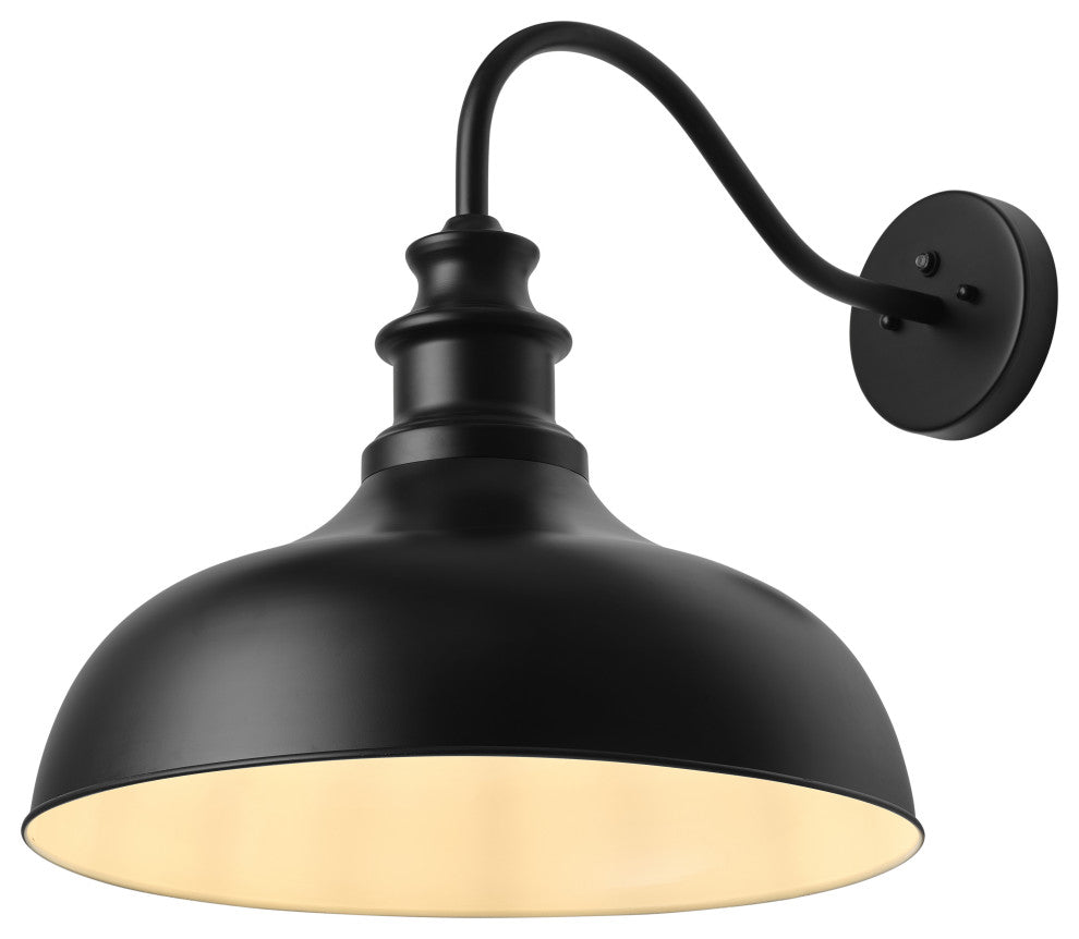 Unique Gooseneck Outdoor Barn Light Dusk to Dawn Wall Sconce