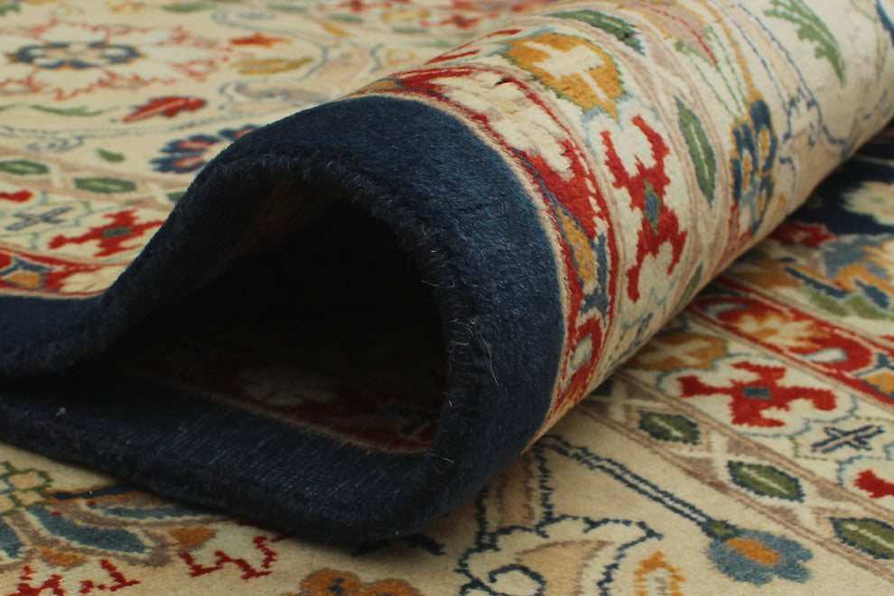 Pak-Persian Agra Tabriz Blue Rug, 9'0x12'5