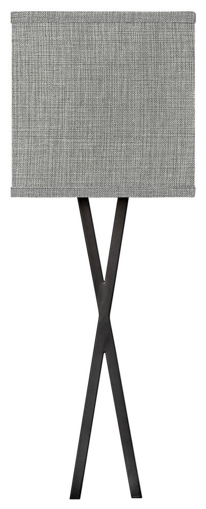 Hinkley Axis Large Single Light Sconce, Black