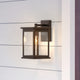 1 Light 7 in. Powder Coat Bronze Outdoor