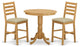 3 Pc Counter Height Dining Room Set -Pub Table And 2 Counter Height Chairs