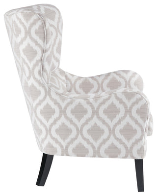 Madison Park Arianna Swoop Wing Chair,Gray/White
