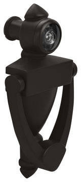 Nuk3y 5.5" High Knocker With 220 Degree Viewer, Oiled Rubbed Bronze