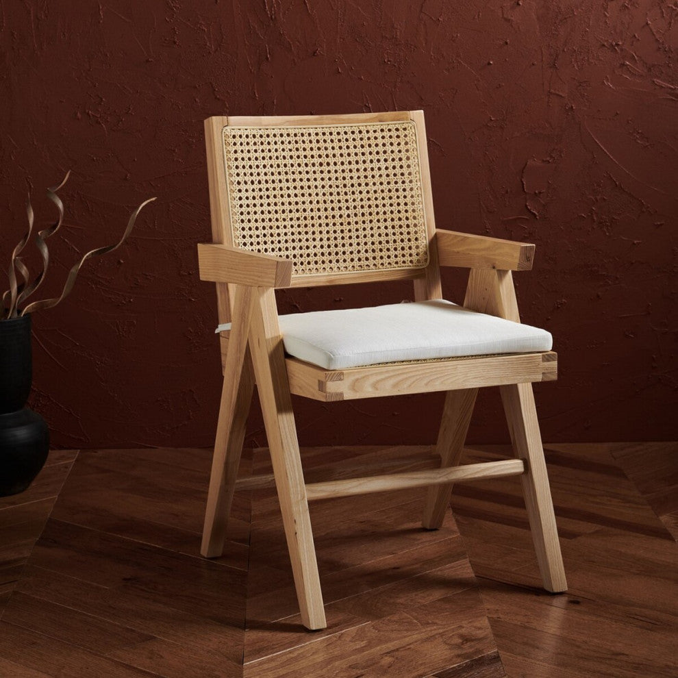 Safavieh Couture Colette Rattan Armchair, Natural