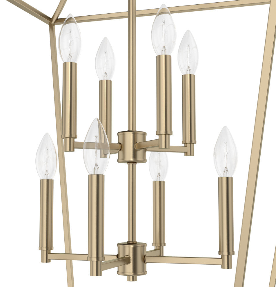 Hunter 23" Laurel Ridge Alturas Gold 8 Light Pendant Ceiling