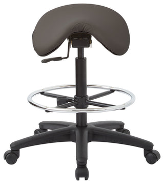 Pneumatic Drafting Backless Stool With Adjustable Seat and Foot Ring