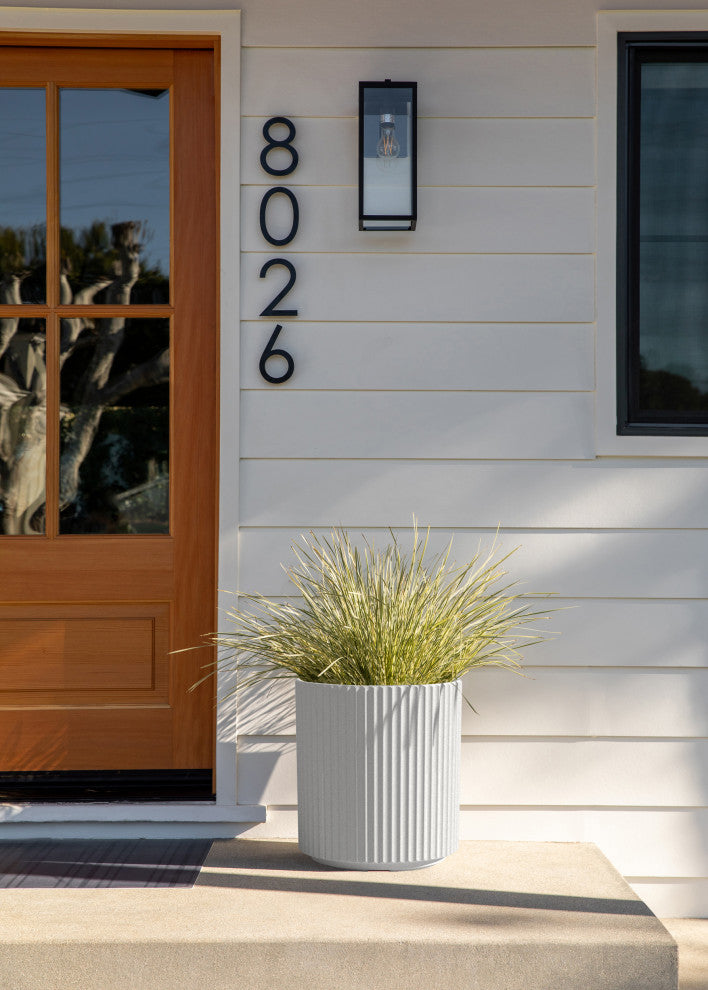 Veradek Demi Series Planter, White, 16", 1 Pack