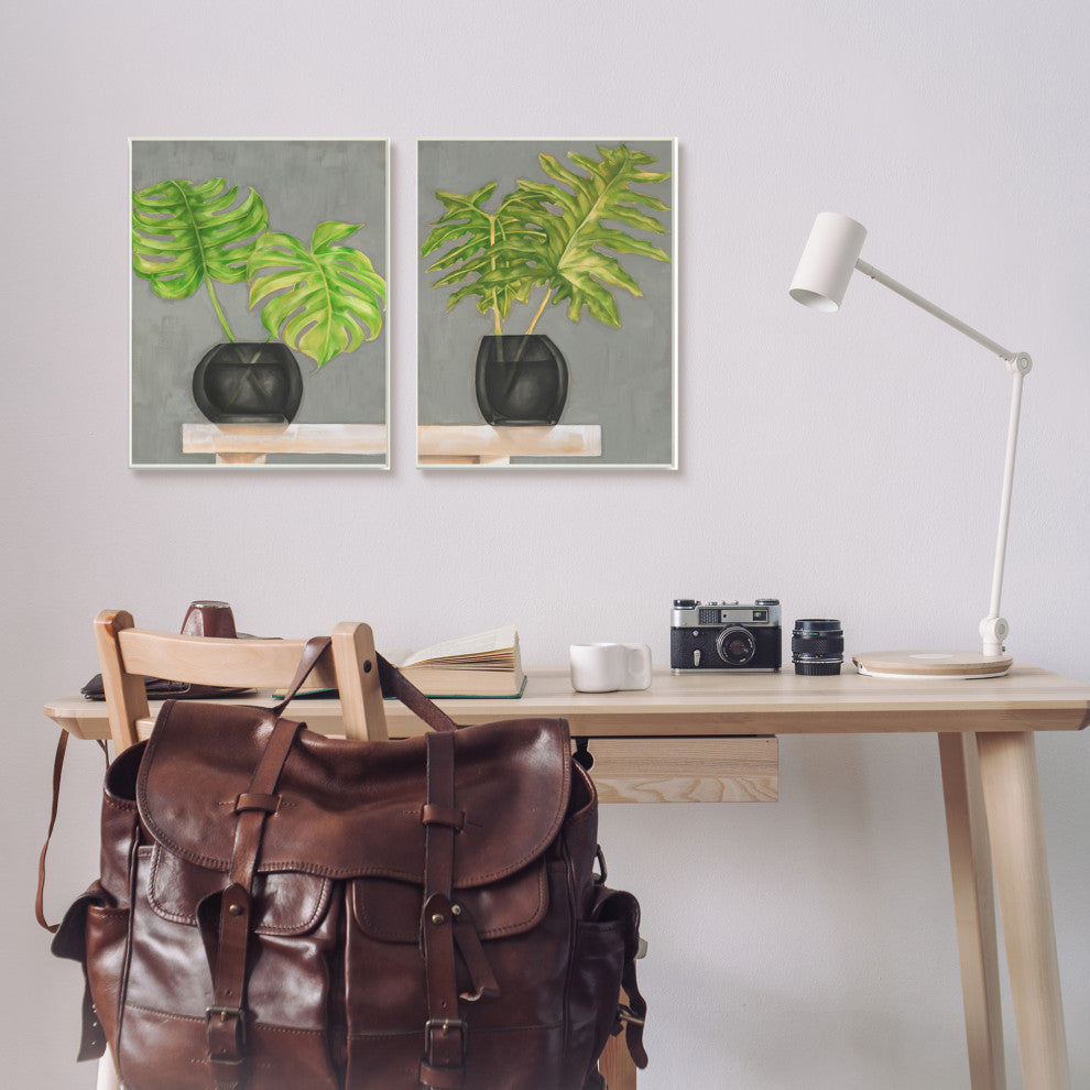 Tropical Plant Fronds Monstera Interior Still Life,13 x 19