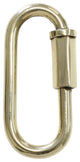 Quick Link Chain Connectors, 2 Pack, Polished Brass, 8 Gauge