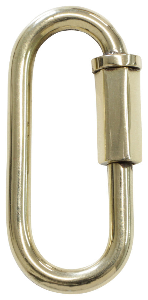 Quick Link Chain Connectors, 2 Pack, Polished Brass, 8 Gauge