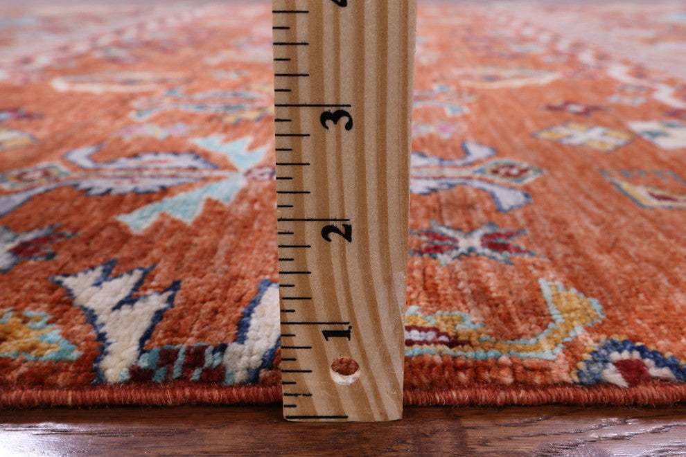 5' 1" X 6' 8" Khorjin Super Kazak Hand Knotted Wool Rug Q10143