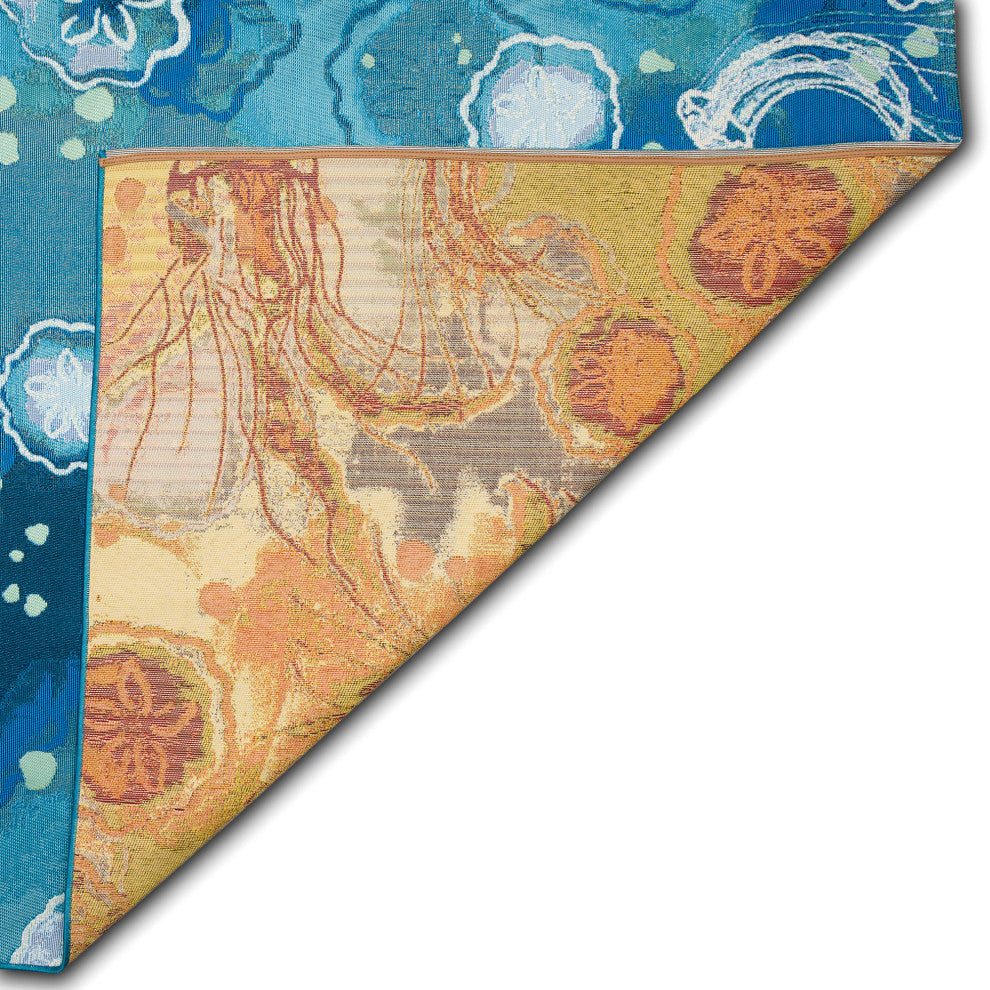 Marina Jelly Fish Indoor/Outdoor Rug Bloom 4'10"x7'6"