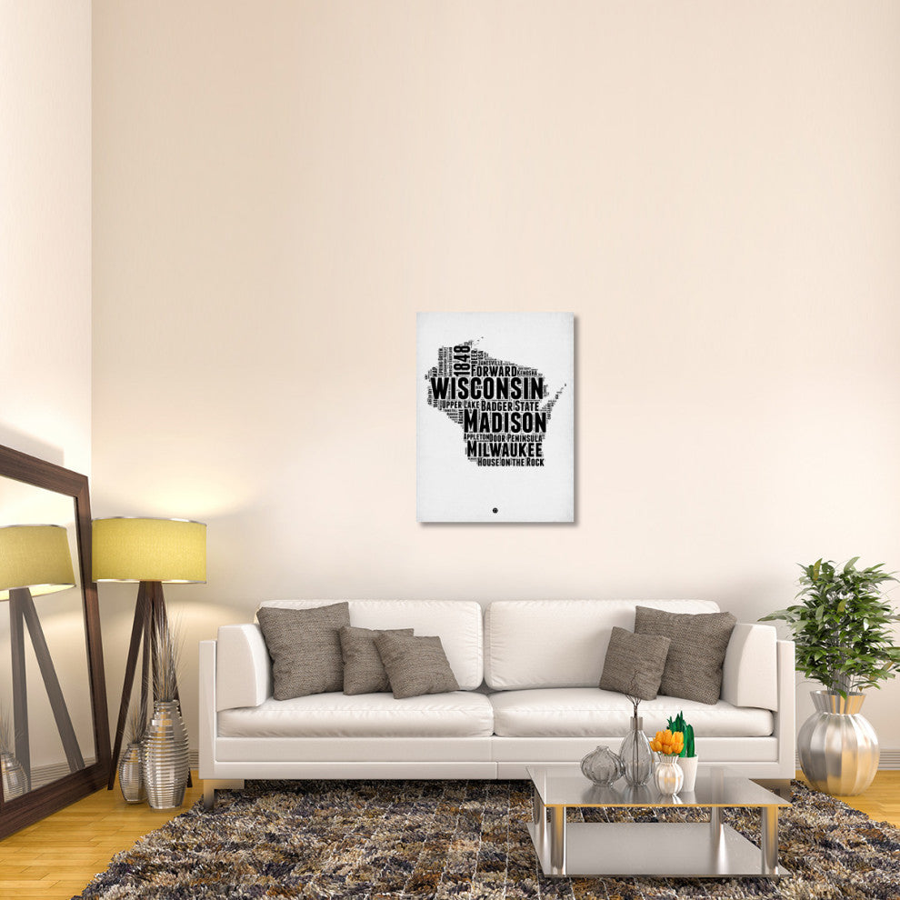 "Wisconsin Word Cloud 2" Fine Art Print
