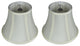 Bell Lamp Shade, 5x9x7", Eggshell, Set of 2