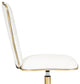 Elise Tufted Vanity Chair, White