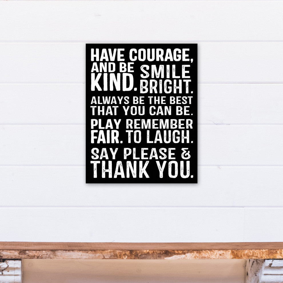 Awesome Words 16x20 Canvas Wall Art
