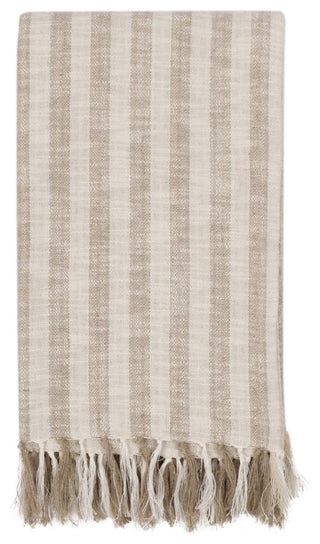 Linna 100% Cotton 50"x70" Throw Blanket Blanket, Ivory