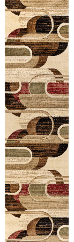 Tamara Retro Abstract Arches Area Rug