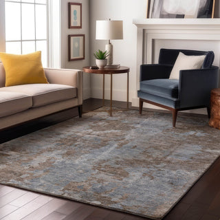 Premium Machine Washable Mayfield AMF573 Brown 10' x 14' Rug