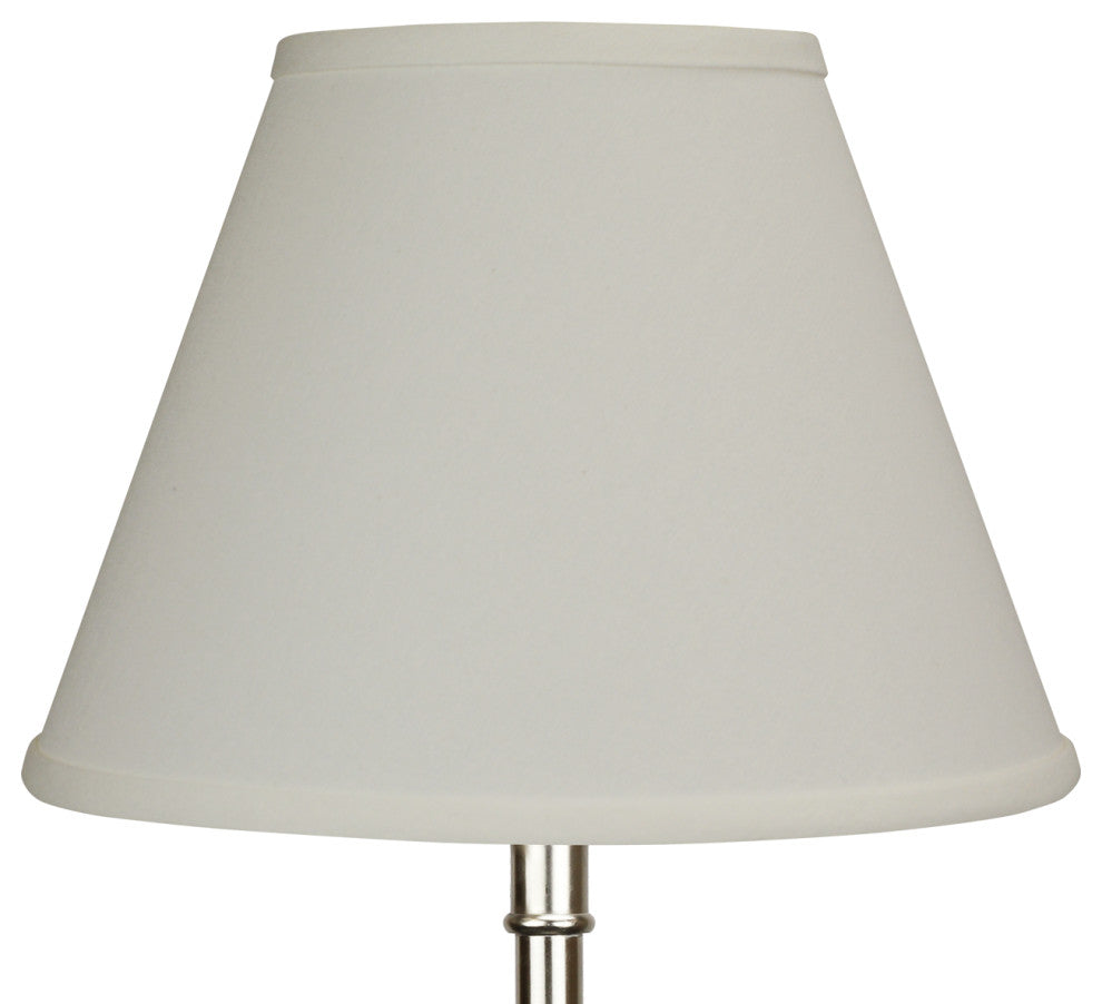 Fenchel Shades 6"x12"x9" Brass Spider Attachment Empire Lamp Shade, Linen Cream