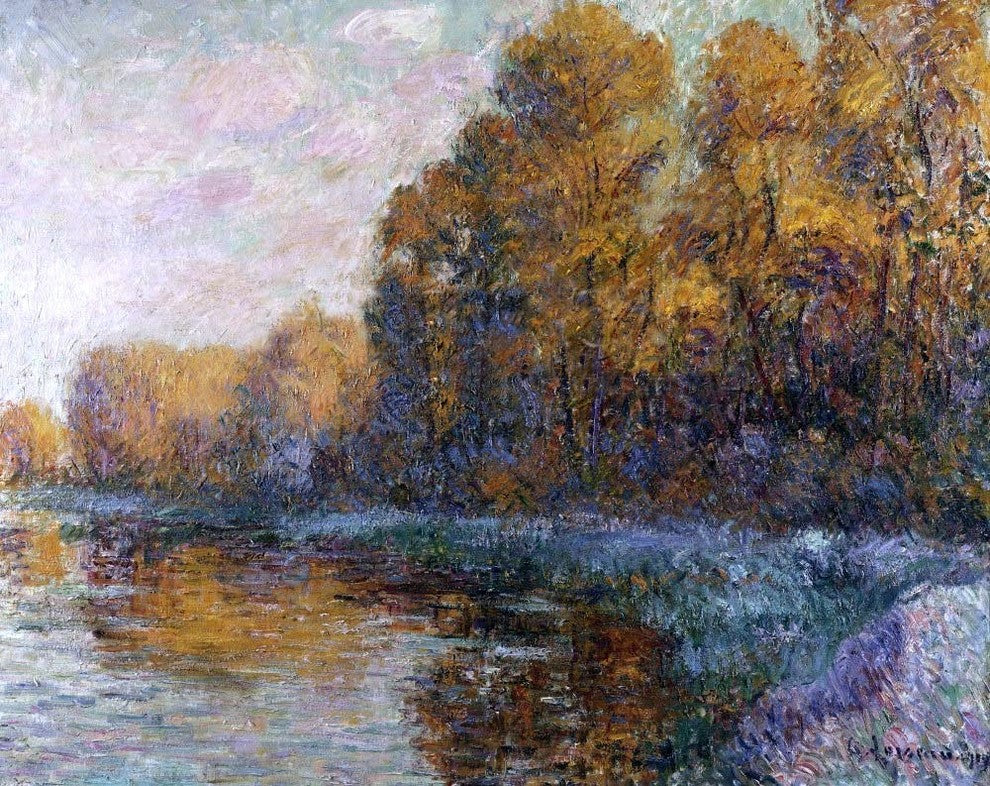 Gustave Loiseau River in Autumn Wall Decal