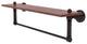 Waverly Place 22" Solid Wood Shelf and Towel Bar, Unlacquered Brass