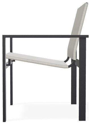 Tribeca Sling Outdoor Stackable Armchair, Ella/Black