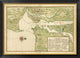 Map, New York City Region, Manatvs Gelegen Op De Noot Riuier, 1639, 40"x1.5"x28"