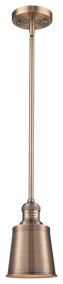 1-Light Addison 5" Mini Pendant, Antique Copper