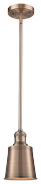 1-Light Addison 5" Mini Pendant, Antique Copper