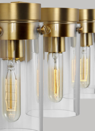 Garrett 4-Light Vanity, Burnished Brass