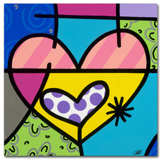 Roberto Rafael 'Big Heart I' Canvas Art