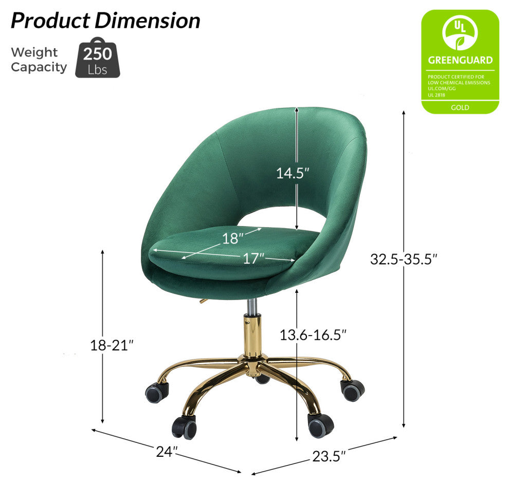 Savas Task Chair, Green