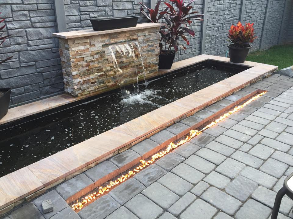 122" 3-Piece Trough Burner and Complete Basic Propane Fire Kit