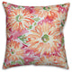Vivid Daisy Bouquet Spun Poly Pillow, 18x18