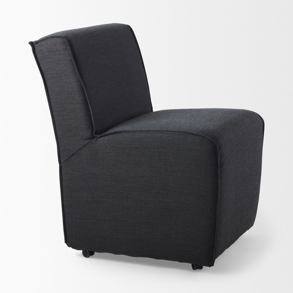 Damon Fully Upholstered Dining Chair, Set of 2, Gray