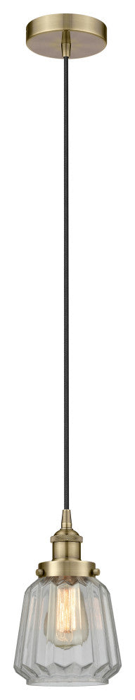 Innovations 616-1PH-AB-G142 1-Light Mini Pendant, Antique Brass