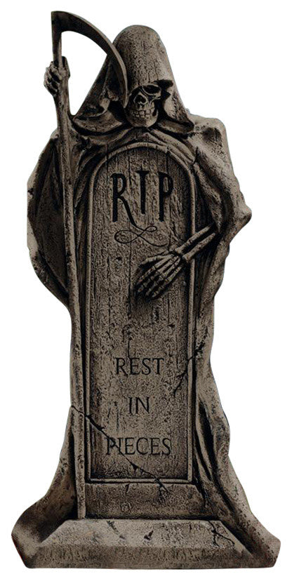Rest In Pieces Grim Reaper Tombstone