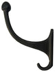 Brass Victorian Single Hook, Oil Rubbed Bronze