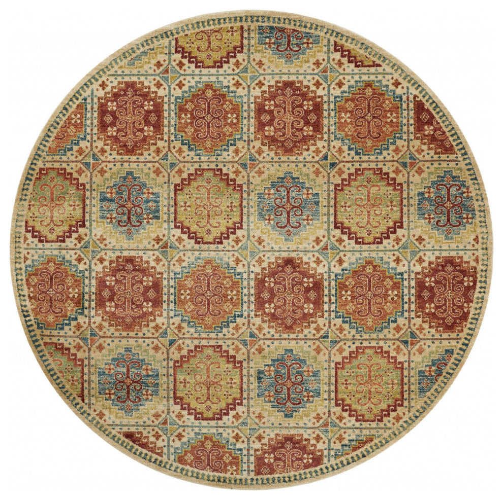 118" X 158" Sand Polypropylene Rug