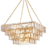 Corbett Lighting 449-35 Regal 17 Light 36"W Waterfall Chandelier - Vintage Gold