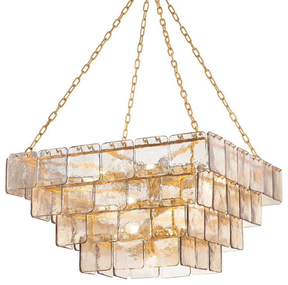 Corbett Lighting 449-35 Regal 17 Light 36"W Waterfall Chandelier - Vintage Gold