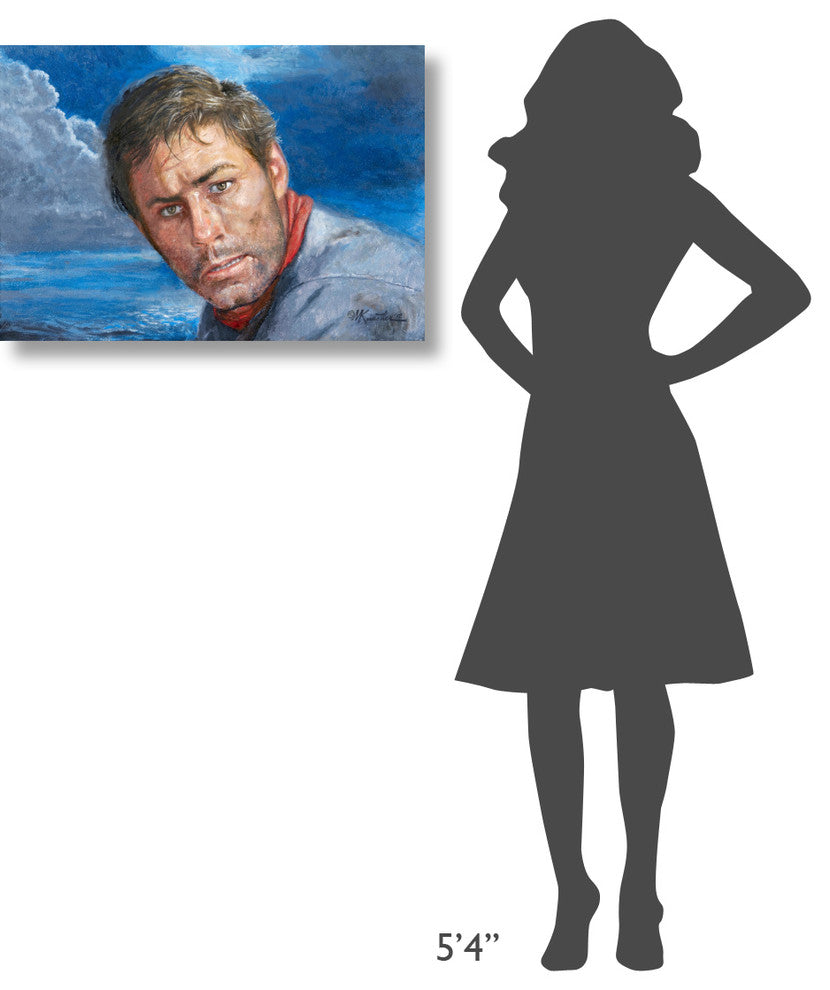 "Storm Tossed" Stretched Canvas Giclee by Mort Kunstler, 30x21"