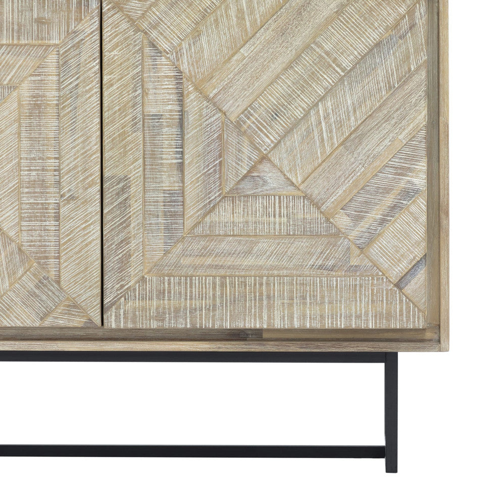 Peridot Sideboard Buffet, Natural Acacia Wood