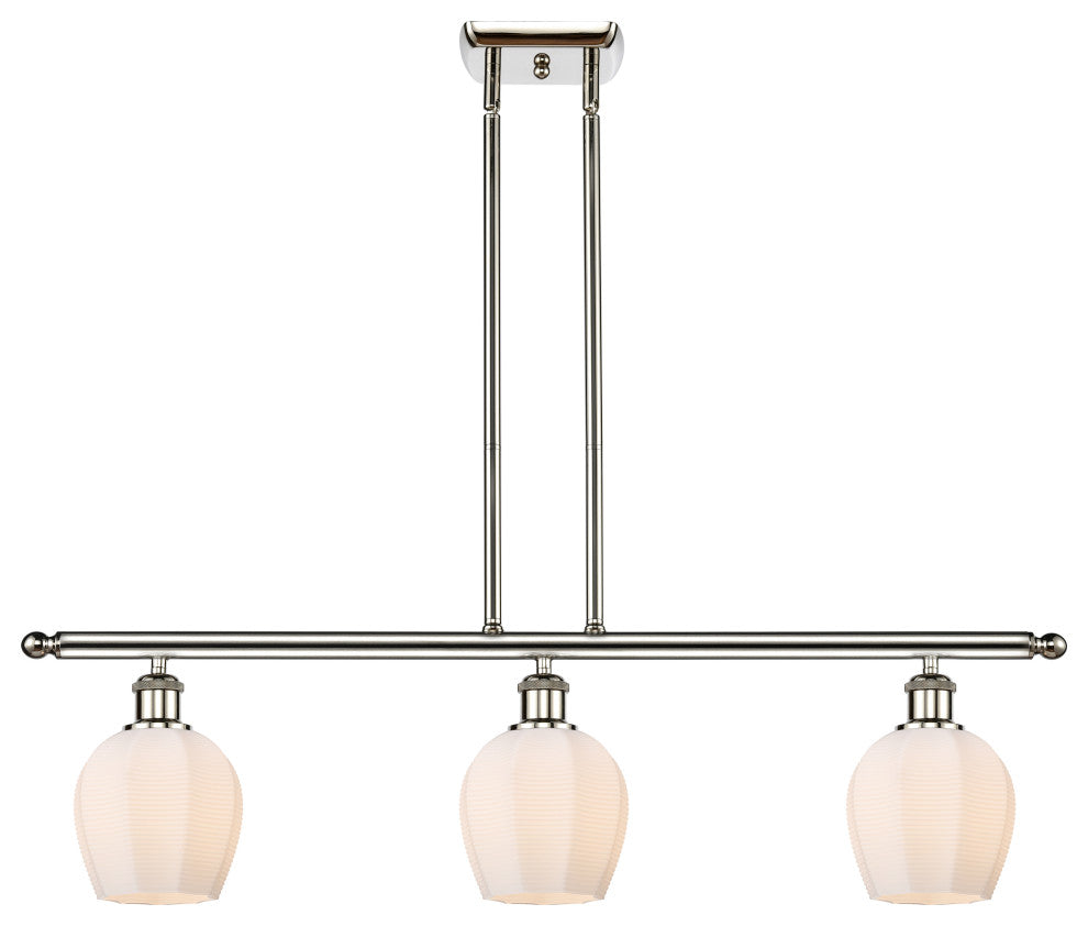 Innovations 516-3I-PN-G461-6 3 Light 36" Island Light, Polished Nickel
