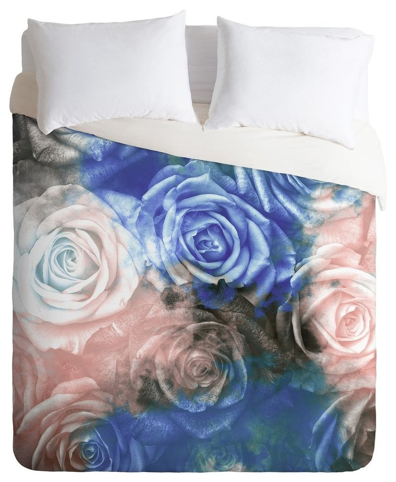 Caleb Troy Wintertide Roses Duvet Cover, Twin